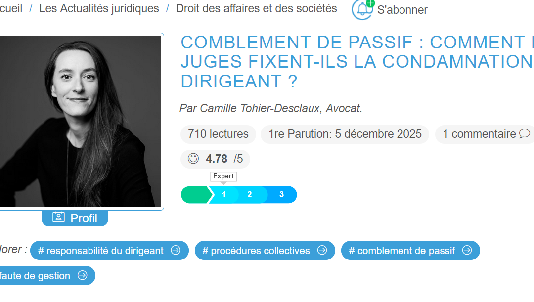 𝐂𝐨𝐦𝐛𝐥𝐞𝐦𝐞𝐧𝐭 𝐝𝐞 𝐩𝐚𝐬𝐬𝐢𝐟 : 𝐜𝐨𝐦𝐦𝐞𝐧𝐭 𝐥𝐞 𝐣𝐮𝐠𝐞 𝐟𝐢𝐱𝐞-𝐭-𝐢𝐥 𝐥𝐞 𝐦𝐨𝐧𝐭𝐚𝐧𝐭 𝐝𝐞 𝐥𝐚 𝐜𝐨𝐧𝐝𝐚𝐦𝐧𝐚𝐭𝐢𝐨𝐧 𝐝𝐮 𝐝𝐢𝐫𝐢𝐠𝐞𝐚𝐧𝐭 ?